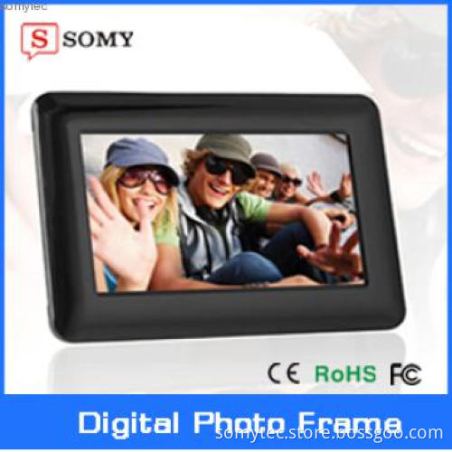 7 inch basic function 800 x 480 resolution hotsale digital photo frame